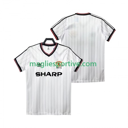 Completo Calcio Manchester United 1983 1984 Retro Divisa Trasferta